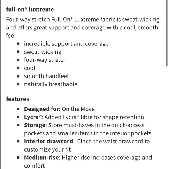 Like new Lululemon on the fly pants - Picture 3 of 7